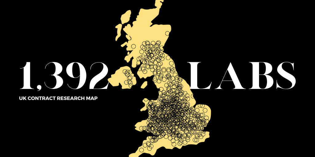 number of CRO labs in uk