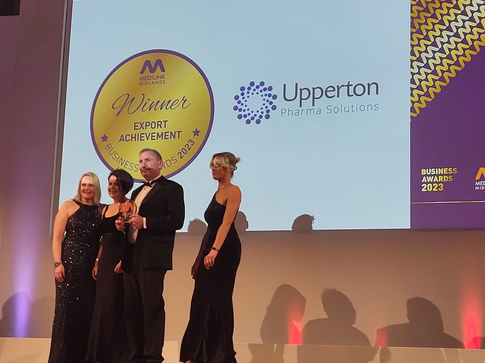 Upperton Pharma Solutions won an award for Export Achievement.