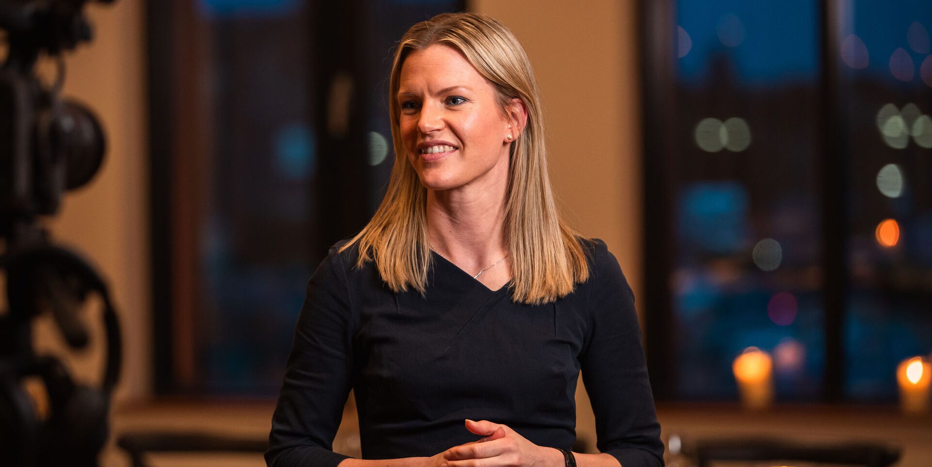 Start-up funding advice: image depicts Line Gauteplass, Investment Manager at Foresight Group, taken at a recent Pioneer Group investment event.