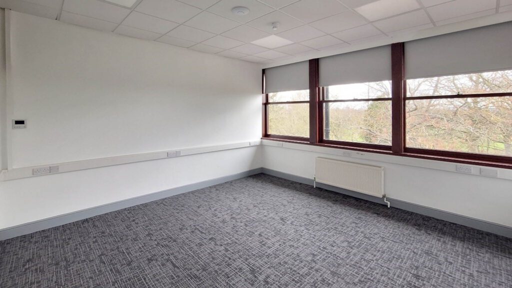 Spacious open plan office space for startup companies at Kent Science Park