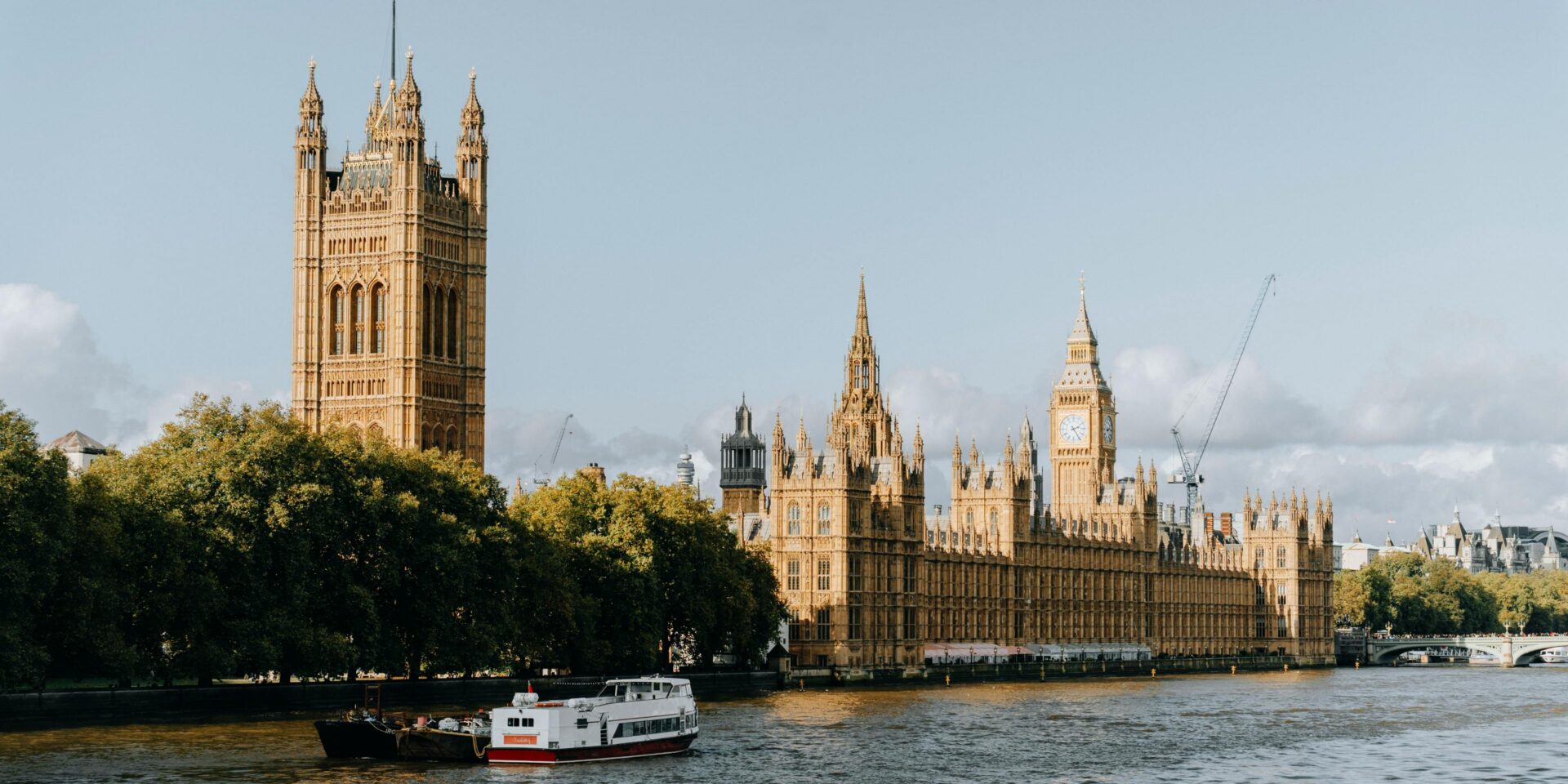 Iconic view of the Palace of Westminster in London, home to the House of Lords and the UK Parliament.