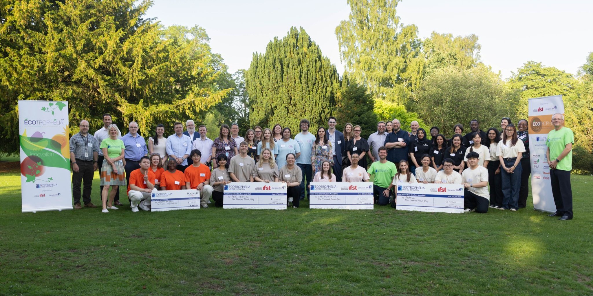 Student participants and judges gathered at Colworth Science Park for Ecotrophelia 2026.