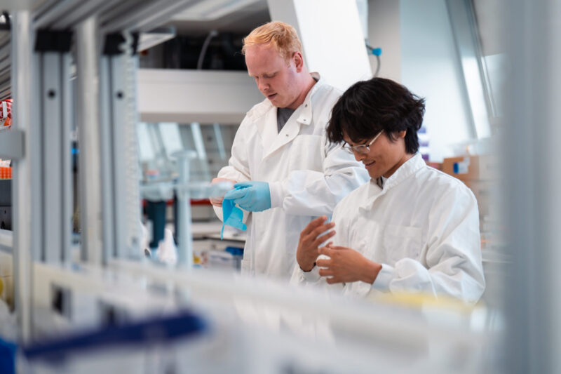 A company at Victoria House using the lab facilities.